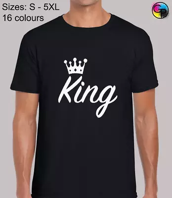Buy King T Shirt Cool Novelty Funny Regular Fit T-Shirt Top TShirt Tee For Men • 10.95£