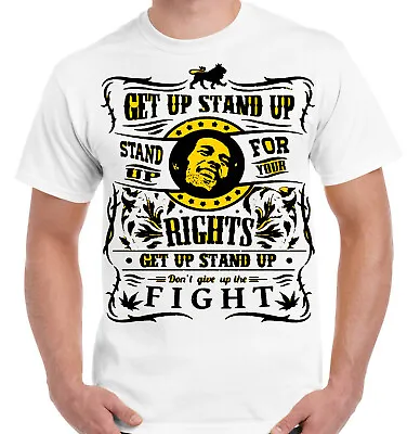 Buy Bob Marley T-Shirt Get Up Stand Jamaican Reggae Music Legend T Shirts • 7.50£