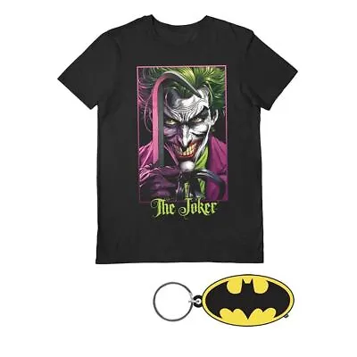 Buy DC Comics Batman The Joker Crowbar T-Shirt And Keyring Gift Set The Killing Joke • 12.99£