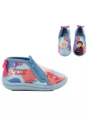 Buy Disney Frozen Home Shoes Forever Sisters Frozen Slippers Padded Non Slip Elsa • 14.95£