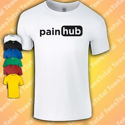 Buy Pain Hub T-Shirt | Music | Mental Health | Love | Funny | Heartbreak • 16.99£