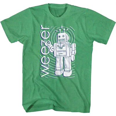 Buy Weezer Space Robot Men's T Shirt Rock Concert Music Merch • 40.37£