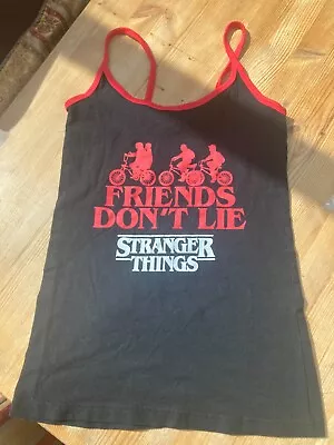Buy Stranger Things Upside Down Kids Ladies 2XS 4 6 Character T Shirt Vest Top Back • 4£
