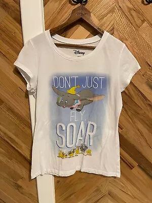 Buy Disney Dumbo Juniors L 11-13 Short Sleeve T- Shirt Don’t Just Fly, Soar • 5.79£