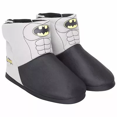 Buy Mens / Boys Batman Novelty Slipper Boots Comfy Bootee Kids 1-6 Adults Sizes 7-12 • 16.95£