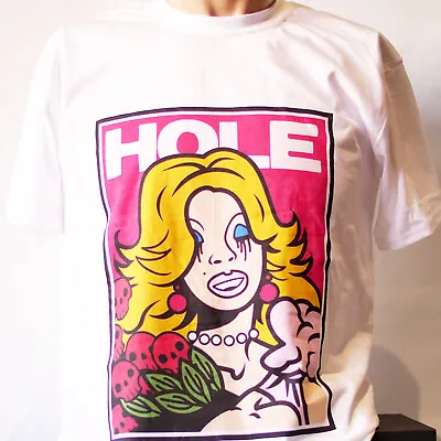 Buy Hole Grunge Punk Rock Short Sleeve White Unisex T-shirt S-3XL • 14.99£