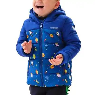 Buy Regatta Peppa Pig Kids Boys Toddler Hooded Insulated Padded Jacket RRP £60 • 14.99£
