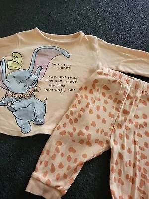 Buy Baby Girls Disney Dumbo Pyjamas Set 6-9 Months  • 1.50£