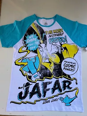 Buy DIsney Parks Halloween Aladdin Jafar Raglan T-Shirt Adult M Villains Series $35 • 15.42£
