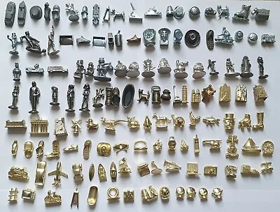 Buy Single Metal Silver And Gold Monopoly / Scene It  Tokens  Pieces  Movers  Spares • 1.35£