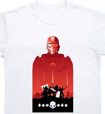 Buy Helldivers T-Shirt Merch White Perfect Gift Unique Design Democracy Libety • 17.99£