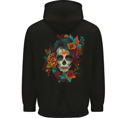 Buy A Sugar Skull With Flowers Day Of The Dead Mens Womens Kids Unisex • 30.99£