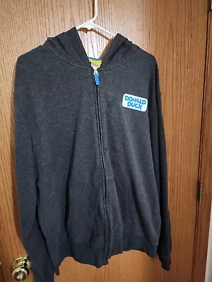 Buy Womens  Disney Donald Duck Zip Up Hoodie. Gray With Teal Accents Size 2XL  • 28.77£