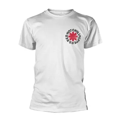 Buy RED HOT CHILI PEPPERS - WORN ASTERISK WHITE T-Shirt, Front & Back Print Medium • 20.09£