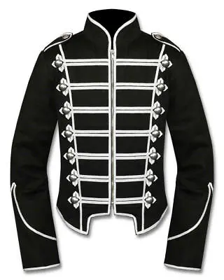 Buy Anime My Chemical Romance Military Jacket Black White Emo Coat Cosplay Costume • 38.80£
