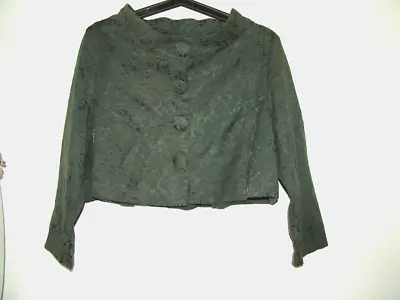 Buy Lindy Bop Grey Cropped Jacket 16 Rockabilly 50's Style, 3/4 Sleeves, Lined Vgc • 4.99£