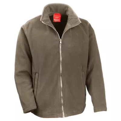 Buy Mens Fleece Jacket New Plain Full Zip Up Heavy Outdoor Warm Polar Anti Pill Work • 14.97£