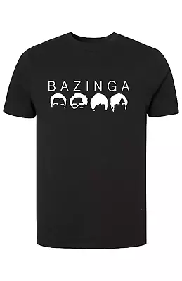 Buy New Man Printed Bazinga Theory T-Shirt Big Bang Sheldon Logo Men's Shirt • 14.99£