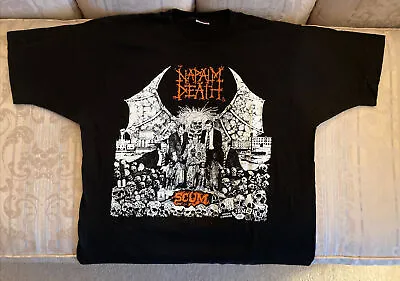 Buy Vintage Napalm Death T Shirt L Bolt Thrower Carcass Mortician SOB Obituary • 118.13£