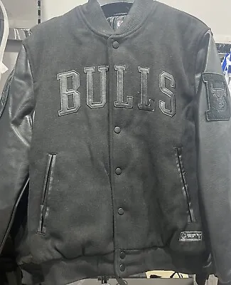 Buy NBA Chicago Bulls Varsity Basketball Jacket Mens UK Sizes XS-2XL • 69.99£