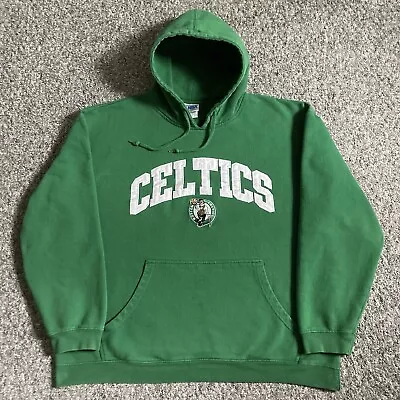 Buy Boston Celtics NBA Hoodie Embroidered Spell Out Green USA Basketball Men's Large • 36.99£