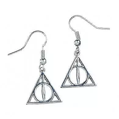 Buy The Carat Shop Harry Potter Deathly Hallows Earrings Silver Plated • 19.39£