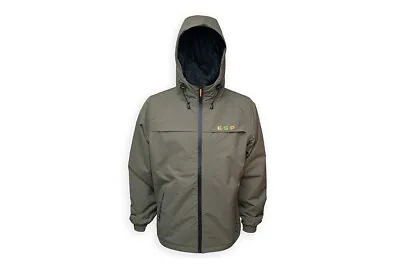 Buy ESP Windbeater Quilted Waterproof Olive Jacket All Sizes - Carp Fishing Jacket • 104.95£
