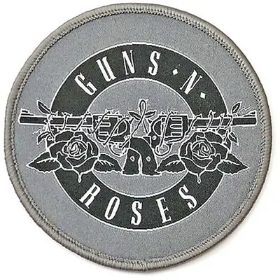 Buy GUNS N' ROSES Standard Patch: WHITE CIRCLE LOGO: Classic Official Merch Fan Gift • 4.30£