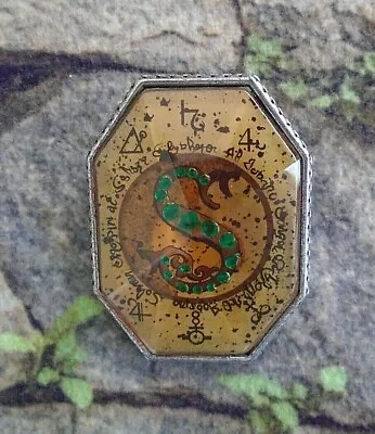 Buy Harry Potter Salazar Slytherin's Faux Locket Medallion Pin Brooch • 28.34£