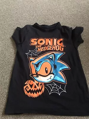 Buy Sonic The Hedgehog Boys T-shirt Age 7-8 Years • 0.99£