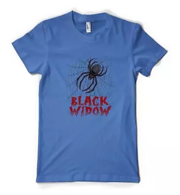 Buy Black Widow Spiders Web Arthropod Arachnid  Personalised Unisex Adult T Shirt • 17.49£