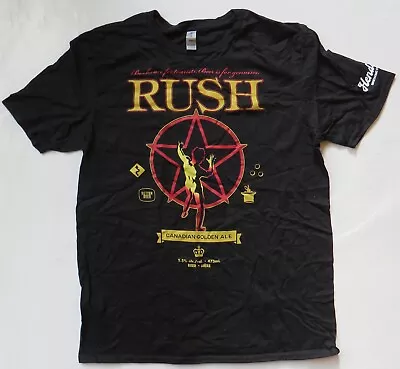 Buy Rush - Canadian Golden Ale Official Black T-shirt - Size L - Brand New • 17.99£