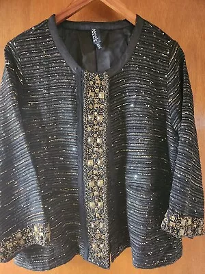 Buy BEREK Vintage Jacket Blazer Sequins Size 1XL EUC  • 37.80£