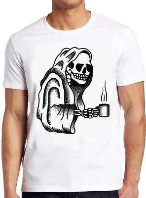 Buy Death Before Decaf Skeleton Funny Meme Gift Tee Gamer Cult Movie T Shirt M743 • 6.35£