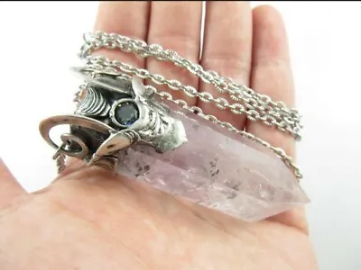 Buy Handmade Crystal Dragon Callisto Jewelry Amethyst Pendant Necklace Mystic Topaz  • 85£