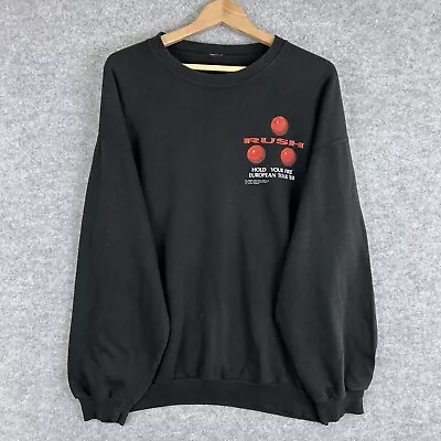 Buy Rush Hold Your Fire European Tour 1988 Jumper Sweatshirt Mens Large L T Shirt • 35.34£