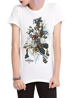 Buy Kingdom Hearts Girls Juniors Game On T-Shirt - L • 0.78£