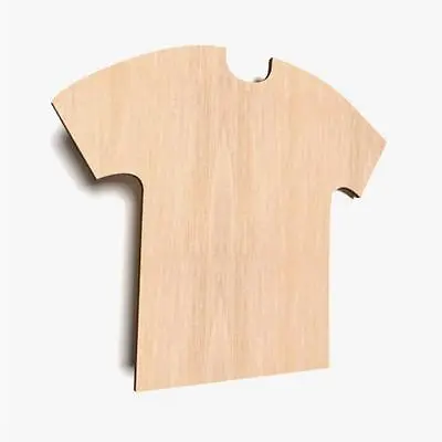 Buy 10x Wooden T-Shirt Shape Football Plain Tags Blank Hanging Decoration Craft (W12 • 8.99£