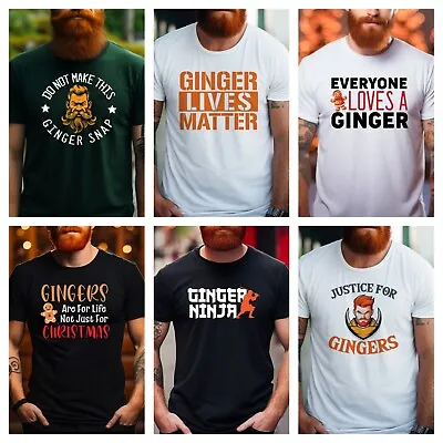 Buy Ginger T Shirt Funny Red Head Haired Beard Brother Boyfriend And Dad Gift Top • 13.99£