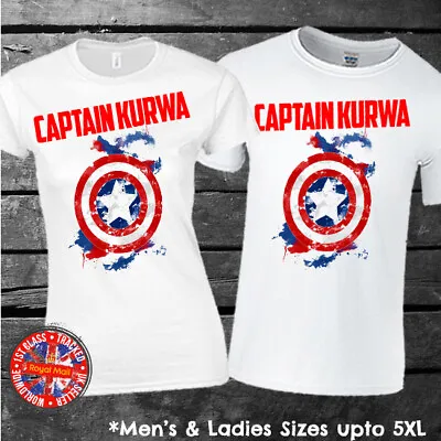 Buy Captain Kurwa Marvel Funny T-shirt Poland Polska Polish Mens Ladies • 9.99£
