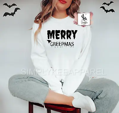 Buy Creepy Christmas Sweatshirt, Merry Creepmas, Have A Killer Christmas, Goth • 32.13£