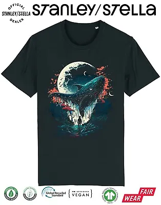 Buy Mens Scuba Diving T-Shirt Ocean WHALE Art Sea /  Cotton • 8.99£