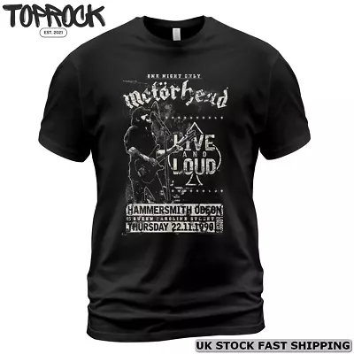Buy Motörhead Live & Loud T-Shirt S-5XL England Rock Band T-Shirt Motorhead Shirt • 19.38£