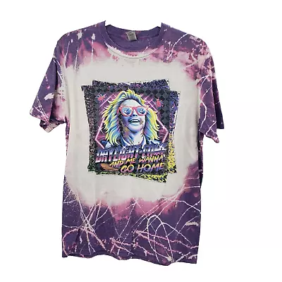 Buy Beetlejuice Graphic Tee Daylight Come And Me Wanna Go Home Medium Tie Dye • 16.50£
