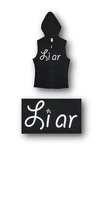 Buy Korn Liar Logo Sleeveless Zip Up Hoodie Size: Juniors X-Large • 14.48£