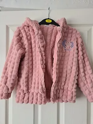 Buy Girls Plush Fleece Jacket Age 6 • 5£