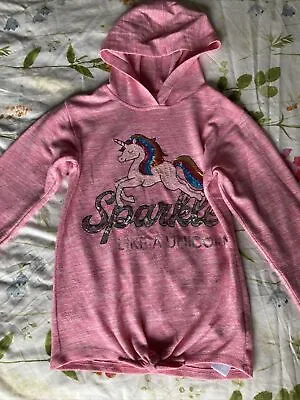 Buy Girls Unicorn Hoodie Jumper Pink Bluezoo @ Debenhams 11-12 Years • 3£
