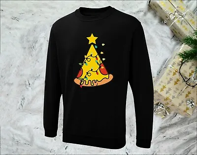 Buy PIZZA Christmas Sweatshirt Xmas Pizza Tree Party Celebrations Christmas Jumper  • 58.70£