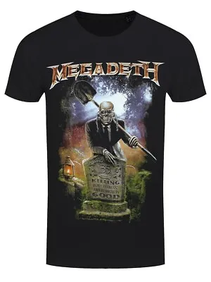 Buy Mens T-shirt Megadeth 35 Years Graveyard Black • 14.99£