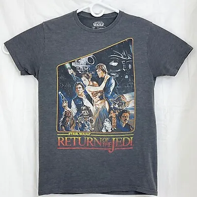 Buy Star Wars Return Of The Jedi Retro Women M Graphic T-Shirt Gray • 18.90£